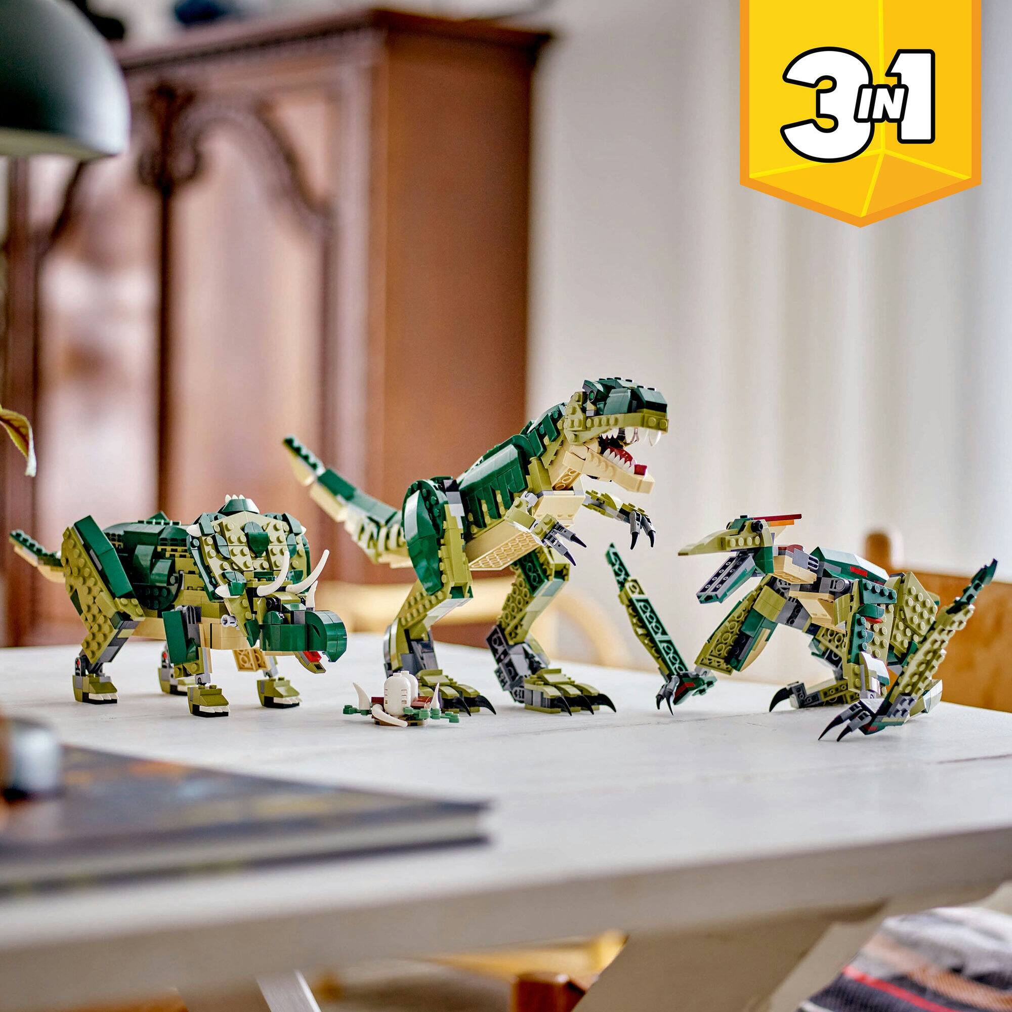 LEGO® Creator 3in1 T. rex, Dinosaur Toy for Kids 31151
